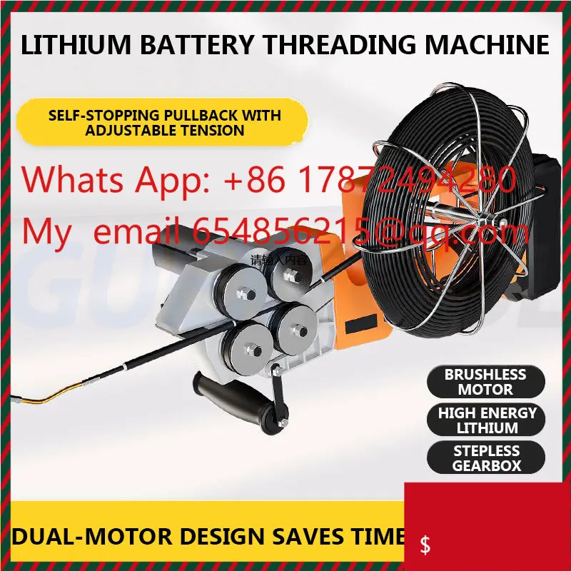 Universal Releasing Wire Pulling Wire Machine Fully Automatic Lithium Ion Electric Threading Machine
Universal Releasing Wire Pulling Wire Machine Fully Automatic Lithium Ion Electric Threading Machine