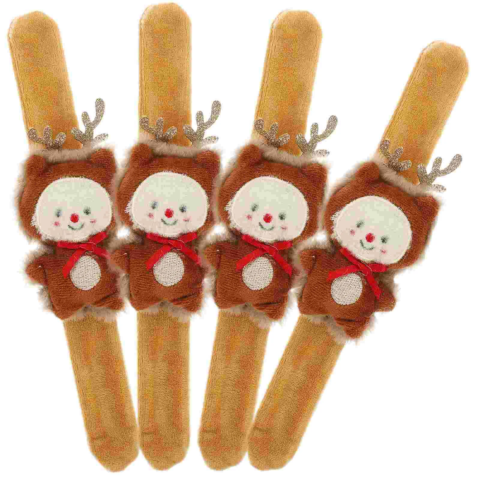 4 Pcs Cartoon Deer Bracelet Plush 4-piece Set Kid Slap Bracelets Animals Wristband Reindeer Stuffed for Girls Kids
4 Pcs Cartoon Deer Bracelet Plush 4-piece Set Kid Slap Bracelets Animals Wristband Reindeer Stuffed for Girls Kids