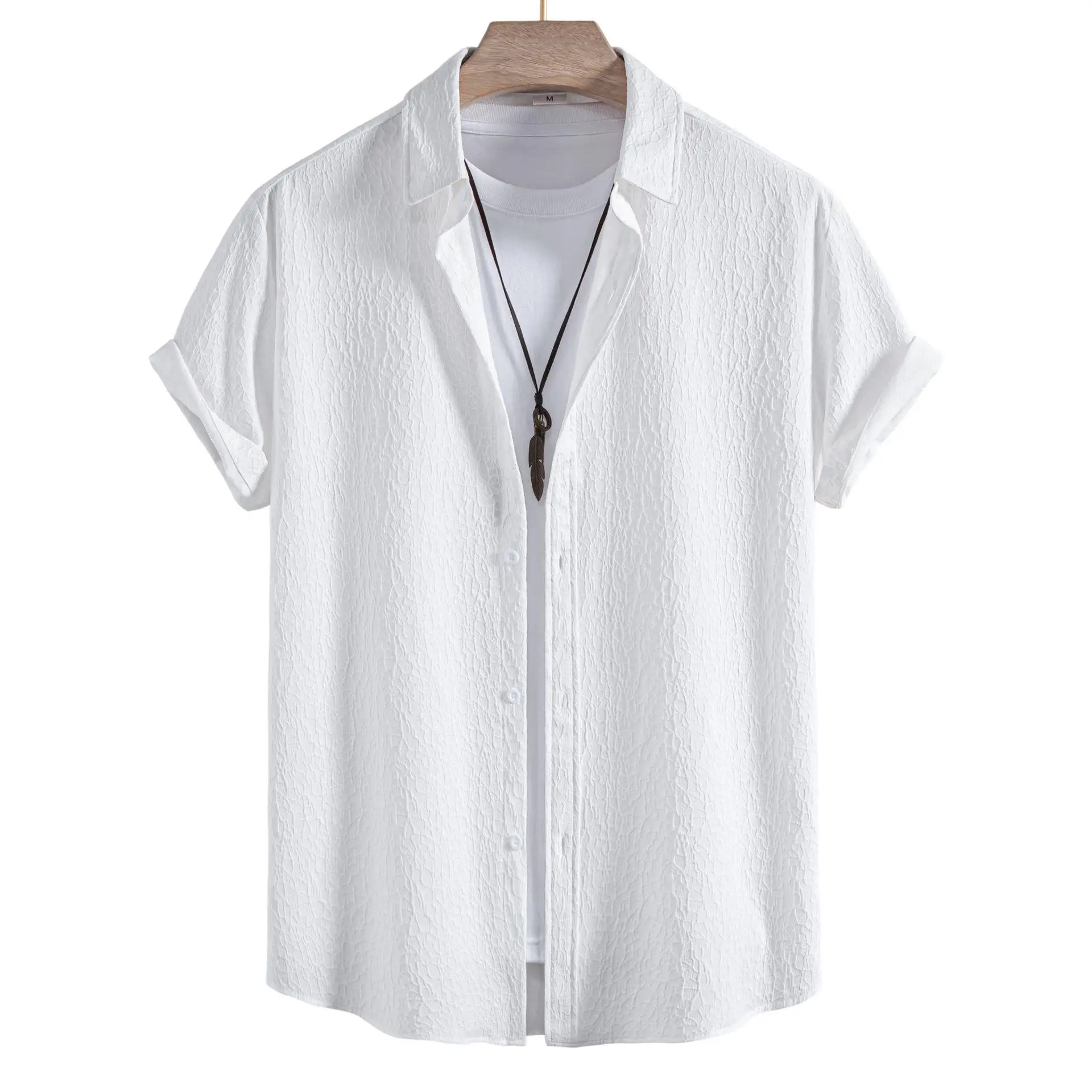 Men's Short Sleeve Shirt Collar Design European Style Floral Pattern Regular Fit Summer Casual Business Inner Wear A109
Men's Short Sleeve Shirt Collar Design European Style Floral Pattern Regular Fit Summer Casual Business Inner Wear A109