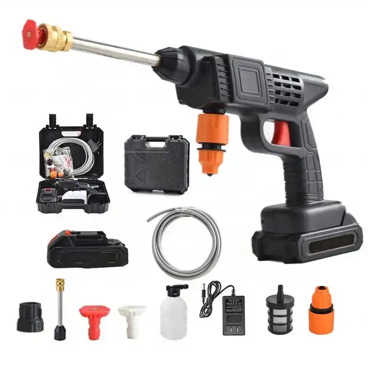 Portable High-Pressure Electric Water Gun for Car Washing Lithium Battery Powered Mobile Car Washer with Cleaning Function
Portable High-Pressure Electric Water Gun for Car Washing Lithium Battery Powered Mobile Car Washer with Cleaning Function