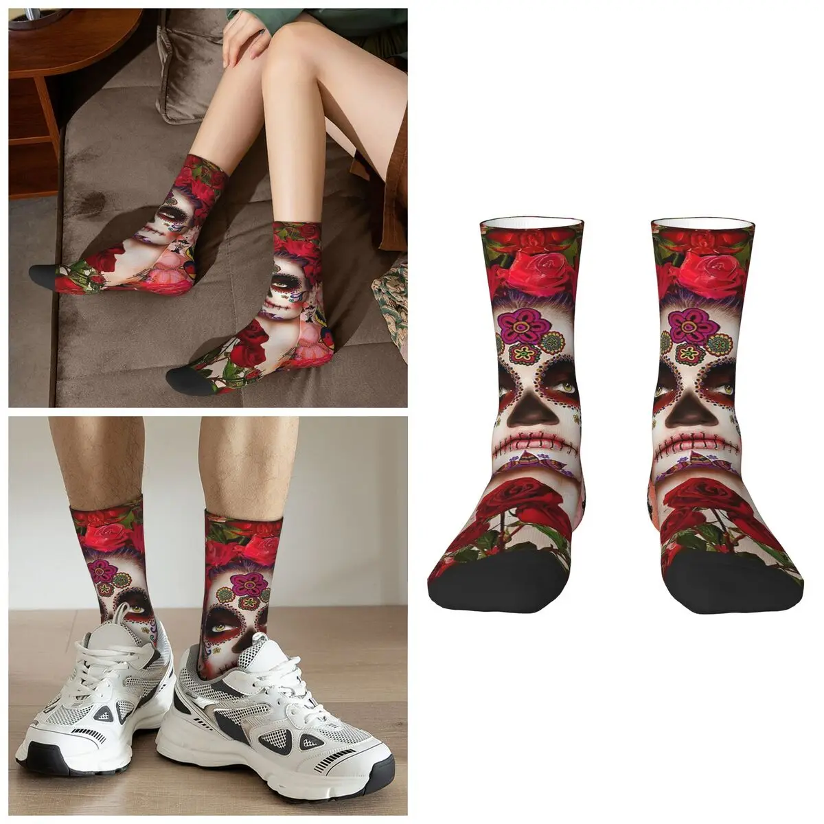 Mexican Catrina Girl Day Of The Dead Sugar Skull Socks Harajuku High Quality Stockings All Season Long Socks for Unisex Gifts
Mexican Catrina Girl Day Of The Dead Sugar Skull Socks Harajuku High Quality Stockings All Season Long Socks for Unisex Gifts