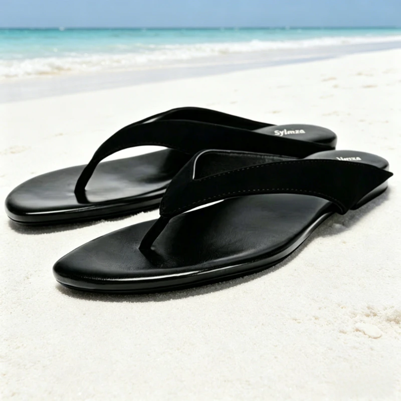 High-quality Faux Suede Black Flat Sandals for Women Comfortable Street Style Casual Shoes Summer Sexy Clip Toe Beach Flip-flops
High-quality Faux Suede Black Flat Sandals for Women Comfortable Street Style Casual Shoes Summer Sexy Clip Toe Beach Flip-flops