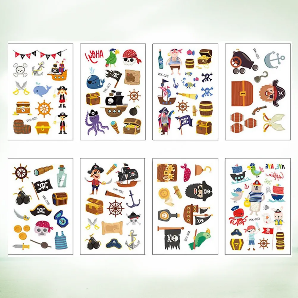 16 Pcs Temporary Tattoos Stickers for Children Kids Ocean Scene Cute Pirate Accessories
16 Pcs Temporary Tattoos Stickers for Children Kids Ocean Scene Cute Pirate Accessories