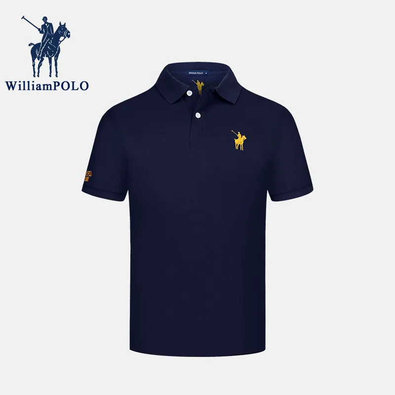 WILLIAMPOLO Summer Slim Polo Shirt Men Embroidery Lapel Men's Short Sleeve Breathable Cotton T-shirt Fashion Casual Top P211326
WILLIAMPOLO Summer Slim Polo Shirt Men Embroidery Lapel Men's Short Sleeve Breathable Cotton T-shirt Fashion Casual Top P211326