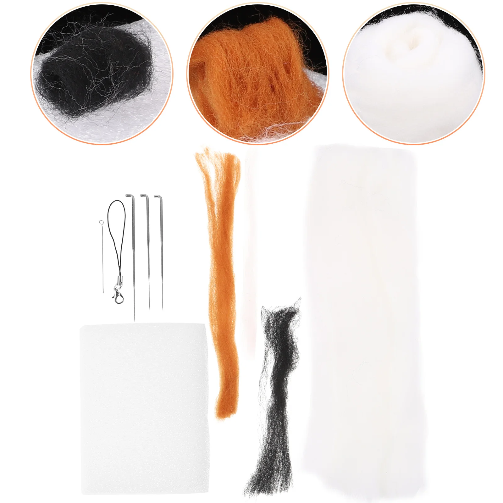 1 set Premium Wool Felt Cat Material Kit Needle Felting Pad for Kids Adults Soft Portable Craft Making Supplies Complete Felting
1 set Premium Wool Felt Cat Material Kit Needle Felting Pad for Kids Adults Soft Portable Craft Making Supplies Complete Felting