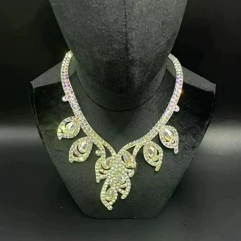 Belly Dance Performance Handmade Necklace Women's Senior Luxury Rhinestones Accessories Latin Modern Dane Competition Necklace
Belly Dance Performance Handmade Necklace Women's Senior Luxury Rhinestones Accessories Latin Modern Dane Competition Necklace