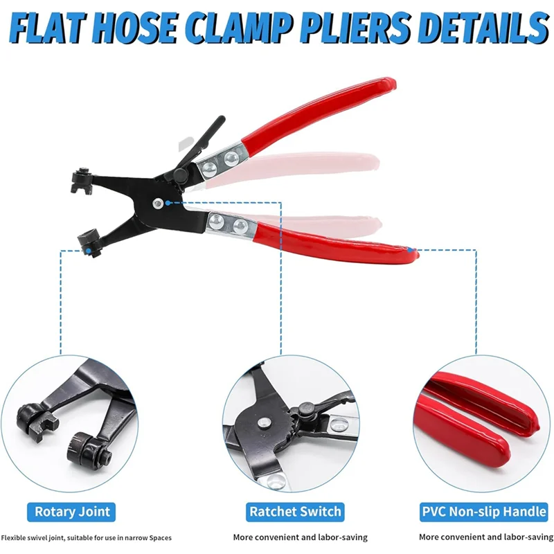 YLS-Spring Band Hose Clamps Assortment Kit Fuel Line Hose Clamp Swivel Hose Clamp Plier
YLS-Spring Band Hose Clamps Assortment Kit Fuel Line Hose Clamp Swivel Hose Clamp Plier