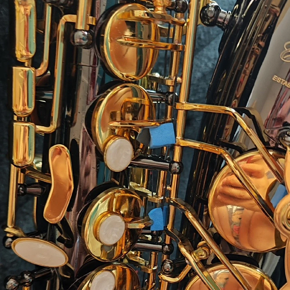 Classic Black Sax Nickel Plated 875EX Double Rib Alto Saxophone Eb Engraved Jazz Instrument with Accessories
Classic Black Sax Nickel Plated 875EX Double Rib Alto Saxophone Eb Engraved Jazz Instrument with Accessories