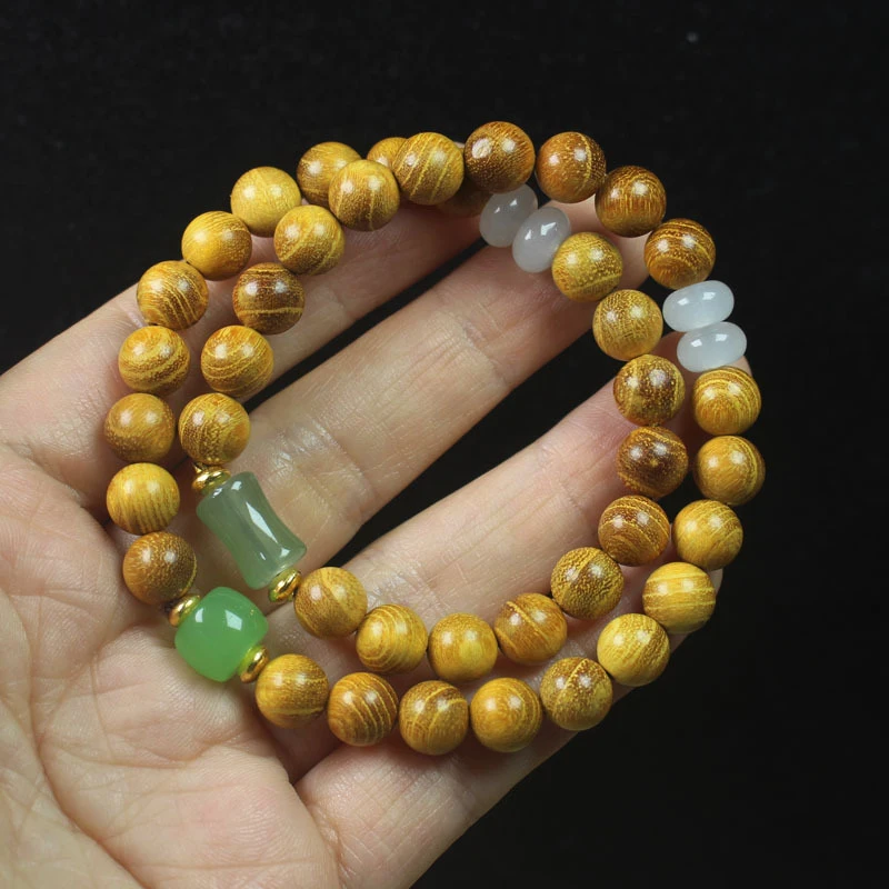 Golden Sandalwood Chinese Style 8mm Double Circle Abacus Bracelet Buddhist Beads Decorative Ornament
Golden Sandalwood Chinese Style 8mm Double Circle Abacus Bracelet Buddhist Beads Decorative Ornament