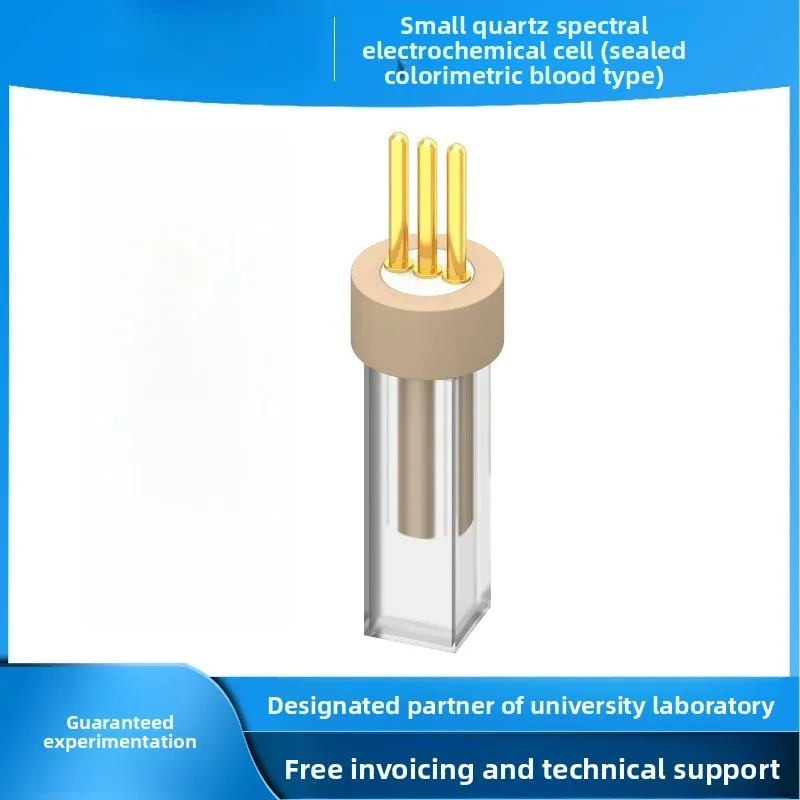 Small Sealed Cuvette Quartz Spectroelectrochemical Cell for Electrode Analysis Lab Accessory
Small Sealed Cuvette Quartz Spectroelectrochemical Cell for Electrode Analysis Lab Accessory
