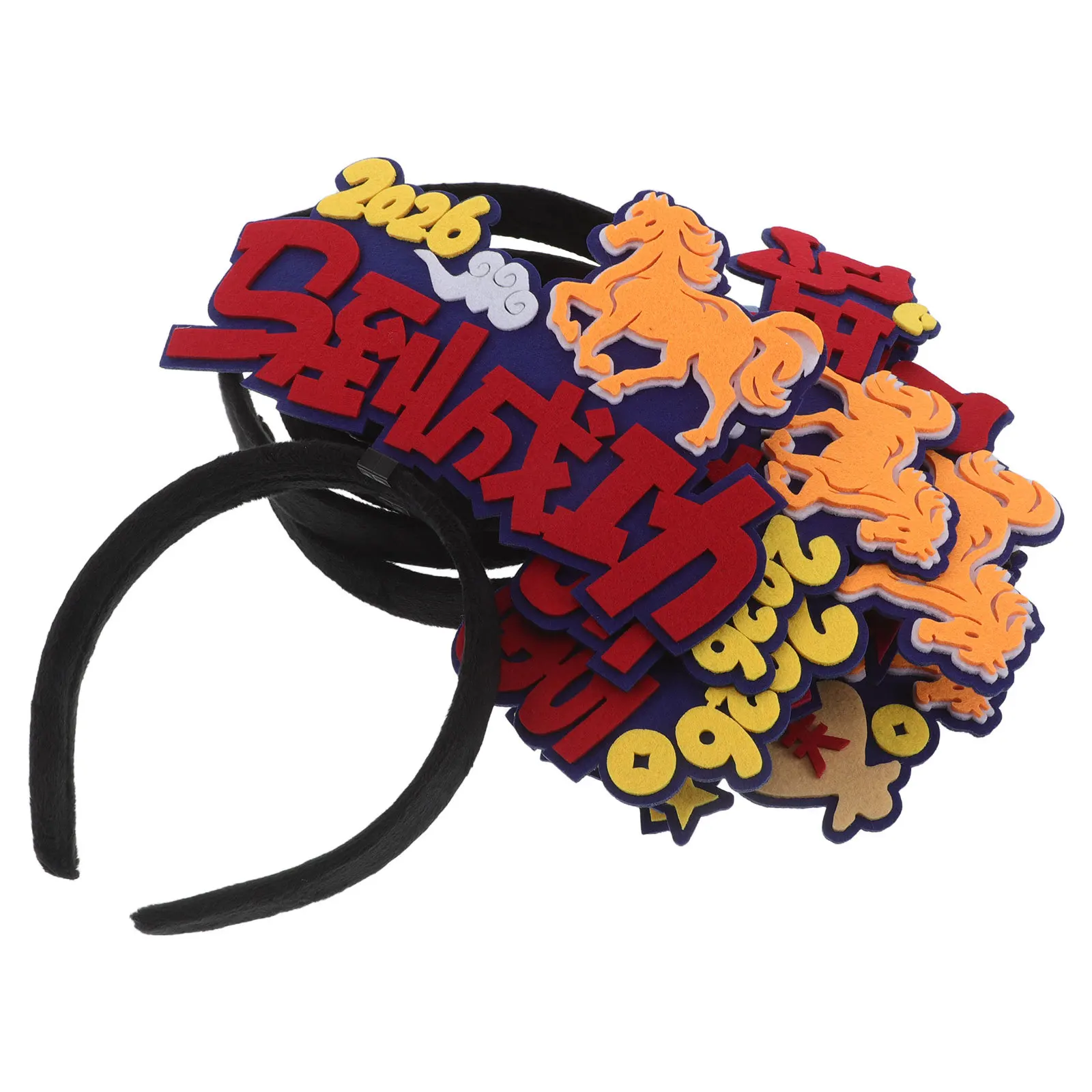 5Pcs Year of Horse Headband Pack - Lightweight New Year Party Headbands for All Ages, Holiday Party Decorations and Celebration
5Pcs Year of Horse Headband Pack - Lightweight New Year Party Headbands for All Ages, Holiday Party Decorations and Celebration