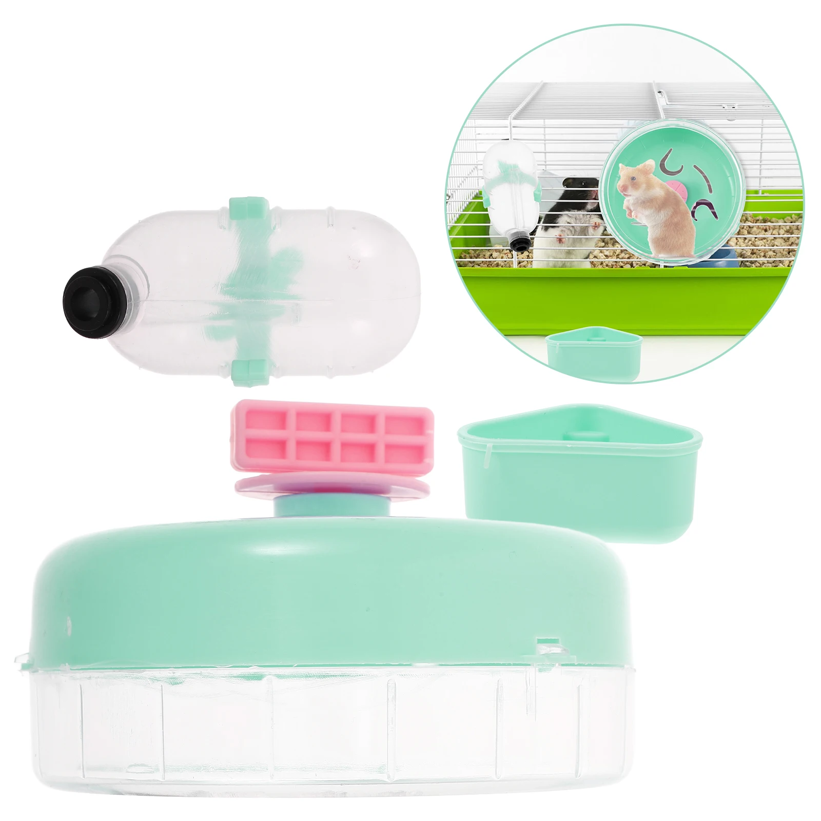 1 set Hamster Cage Accessories Set Running Wheel Food Bowl Water Bottle Small Animal Supplies Pet Cage Feeder Guinea
1 set Hamster Cage Accessories Set Running Wheel Food Bowl Water Bottle Small Animal Supplies Pet Cage Feeder Guinea