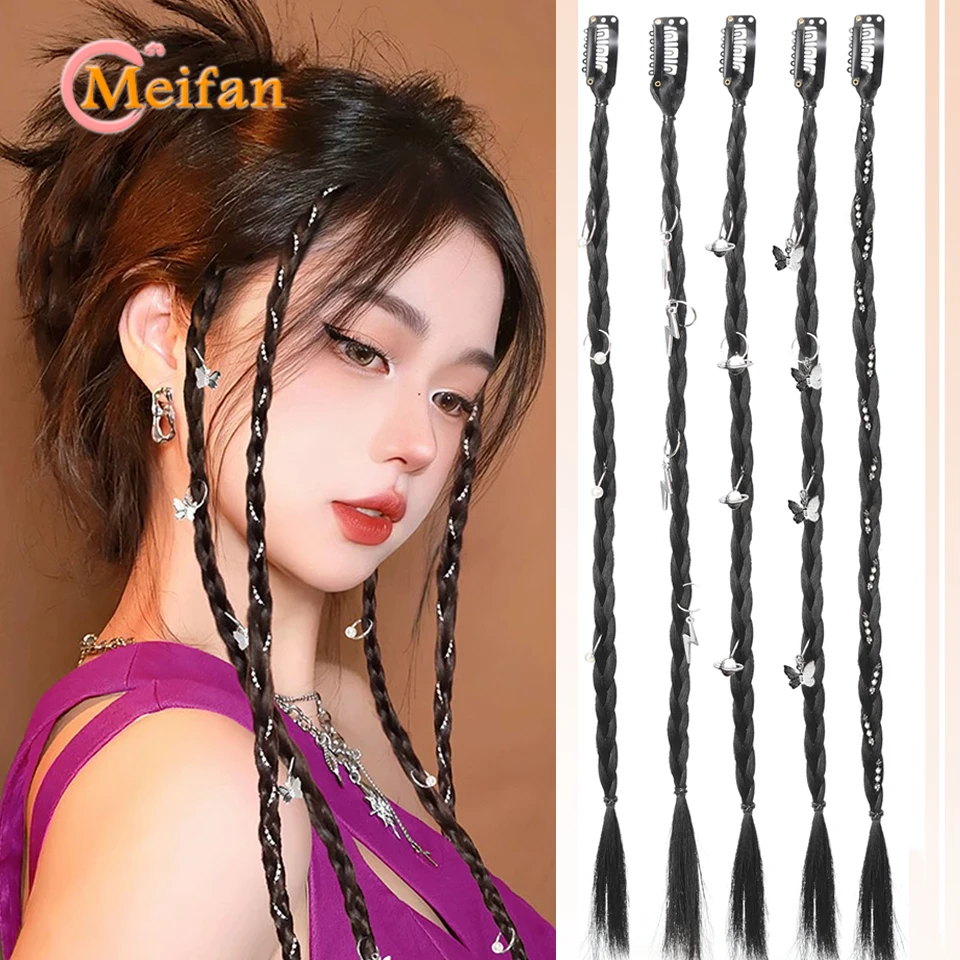 2PC/Pack Long Black Braids Hairpiece with Accessories Synthetic Y2K Spice Girl Boxing Braid Clip in Hair Extensions Daily Wear
2PC/Pack Long Black Braids Hairpiece with Accessories Synthetic Y2K Spice Girl Boxing Braid Clip in Hair Extensions Daily Wear