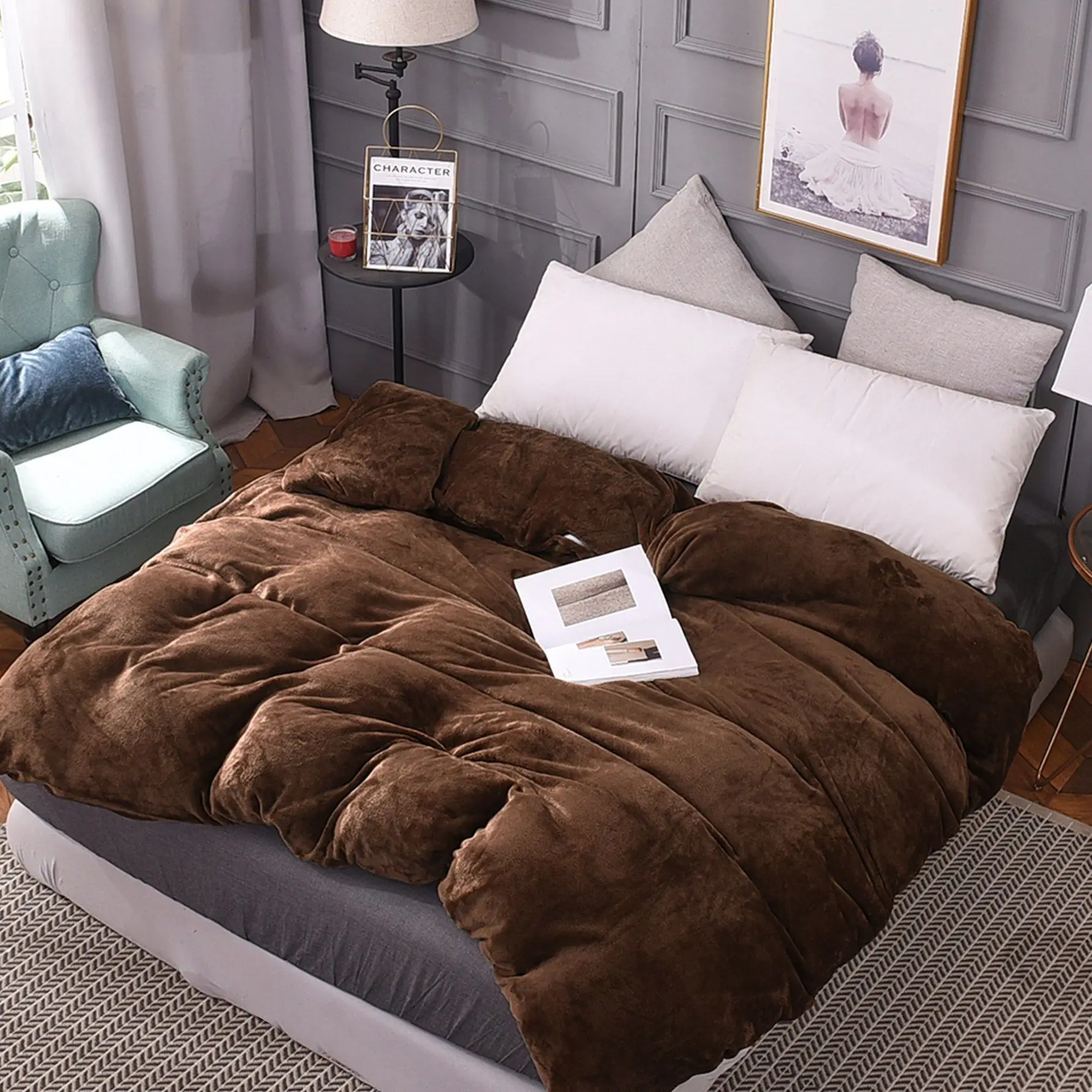 Bedding Warm Comfortable Duvet Cover Solid Color Winter Warm Velvet Blanket Quilt Cover Soft Luxury Plush Comforter Covers
Bedding Warm Comfortable Duvet Cover Solid Color Winter Warm Velvet Blanket Quilt Cover Soft Luxury Plush Comforter Covers