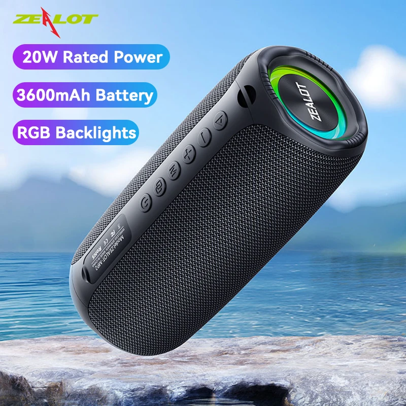 ZEALOT MP2 Wireless Speaker Bluetooth Portable Stereo HiFi Bass TWS Support AUX USB Disk TF Card
ZEALOT MP2 Wireless Speaker Bluetooth Portable Stereo HiFi Bass TWS Support AUX USB Disk TF Card