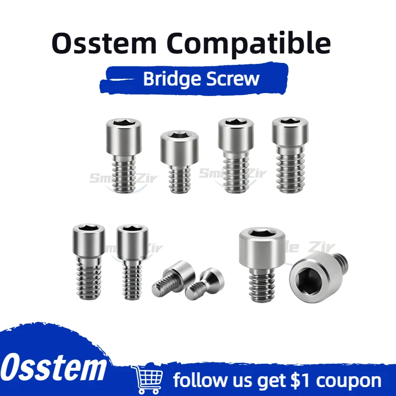 Dental Compatible Osstem MUA Dental Implant Screw Dental Bridge Screw for Multi Unit Abutment Retention Screw CAD/CAM Prosthesis
Dental Compatible Osstem MUA Dental Implant Screw Dental Bridge Screw for Multi Unit Abutment Retention Screw CAD/CAM Prosthesis