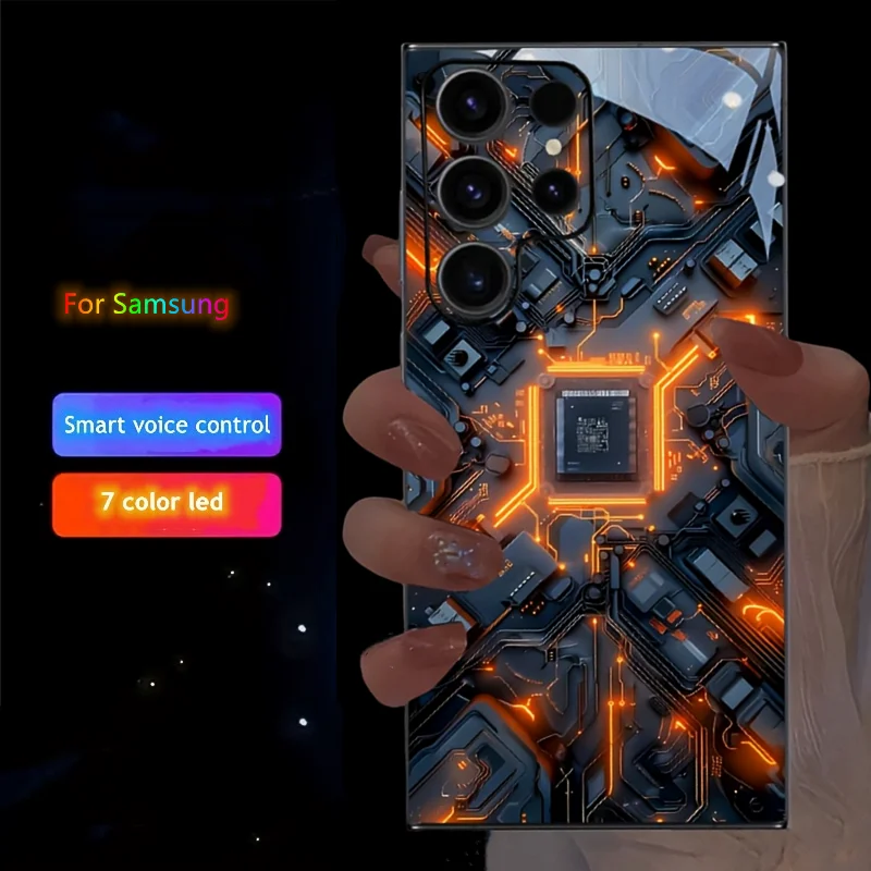 Machine PCBA Design LED Light Phone Case For Samsung A54 A53 A17 A56 A55 A15 A16 S25 S24 S23 S21 S22 Ultra Flash Glass Cover
Machine PCBA Design LED Light Phone Case For Samsung A54 A53 A17 A56 A55 A15 A16 S25 S24 S23 S21 S22 Ultra Flash Glass Cover