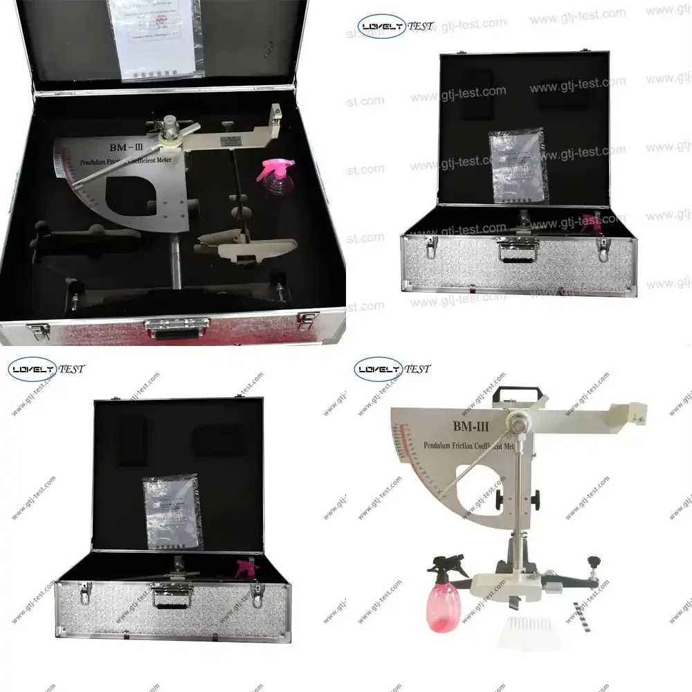 British Pendulum Skid Resistance Tester BM-III Pendulum Friction Tester
British Pendulum Skid Resistance Tester BM-III Pendulum Friction Tester