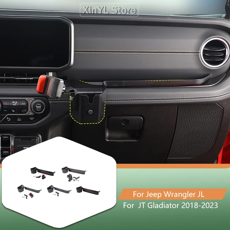 Car Co-pilot Handle Armrest Phone Holder Bracket Stand For Jeep Wrangler JL JT Gladiator 2018-2023 Car Interior Accessories
Car Co-pilot Handle Armrest Phone Holder Bracket Stand For Jeep Wrangler JL JT Gladiator 2018-2023 Car Interior Accessories