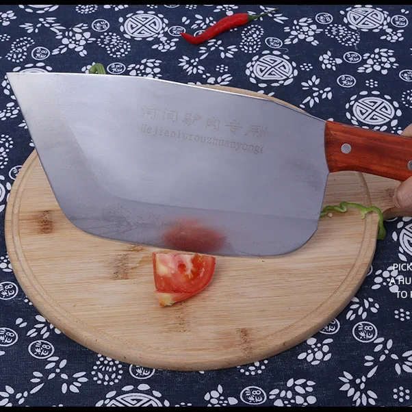 Slicing Knife 5Cr15 Stainless Steel Chinese Chef Knife Chopping Meat KnivesRazor Sharp Blade Kitchen Cleaver Chooping Roast Meat
Slicing Knife 5Cr15 Stainless Steel Chinese Chef Knife Chopping Meat KnivesRazor Sharp Blade Kitchen Cleaver Chooping Roast Meat