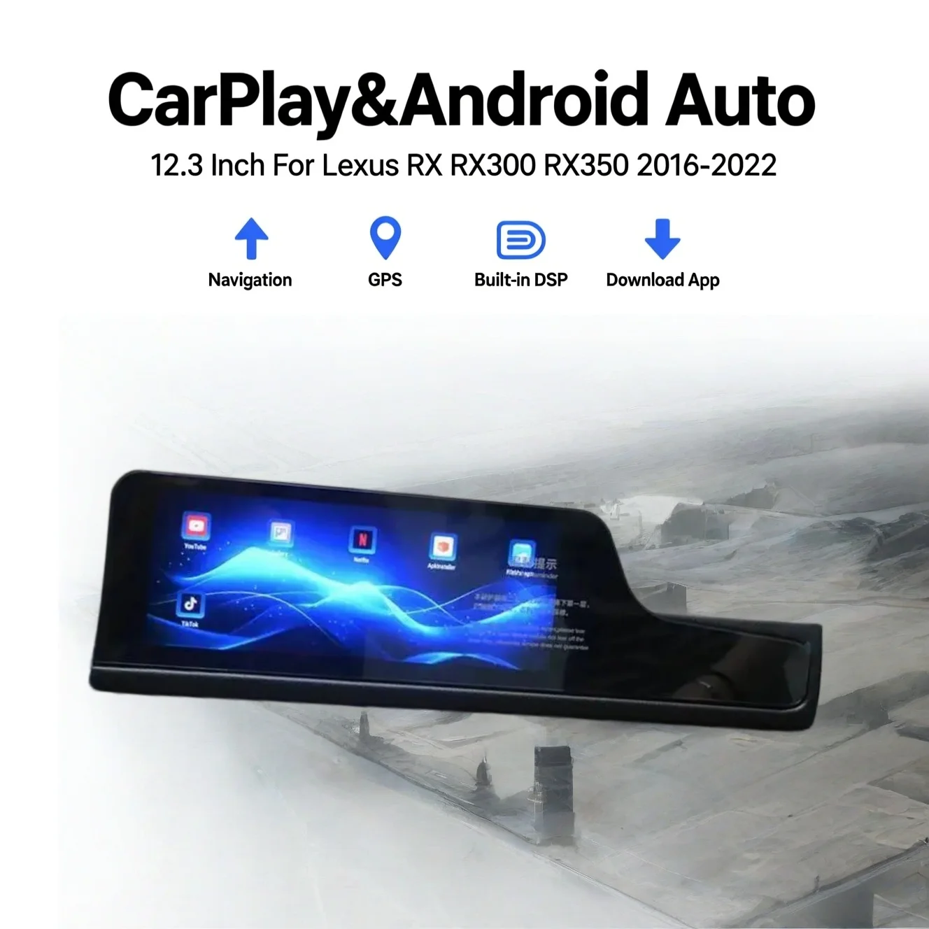 Upgraded 12.3" Copilot Smart Screen For Lexus RX RX300 RX350 RX200t Rx450h 2016-2022 Carplay GPS Car Multimedia Player Head Unit
Upgraded 12.3" Copilot Smart Screen For Lexus RX RX300 RX350 RX200t Rx450h 2016-2022 Carplay GPS Car Multimedia Player Head Unit