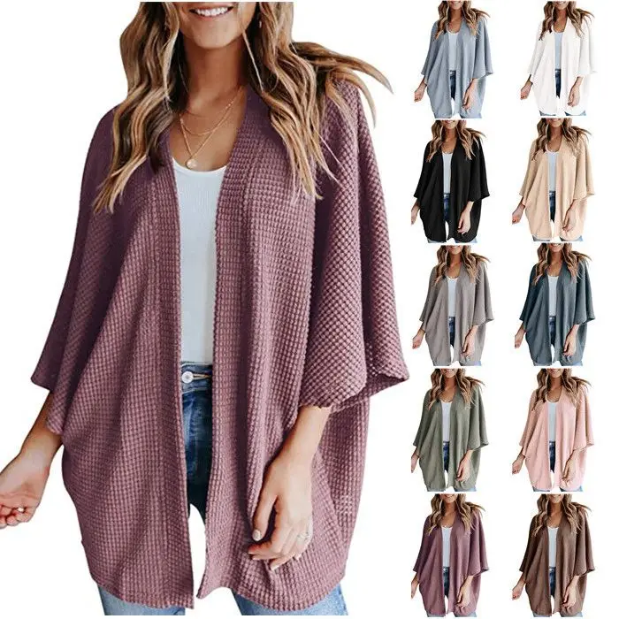 Women's Fashion Temperament Sve Waffle Pine Cardigan Short Outerwear Ladies Premium Quality Other Material 100%
Women's Fashion Temperament Sve Waffle Pine Cardigan Short Outerwear Ladies Premium Quality Other Material 100%