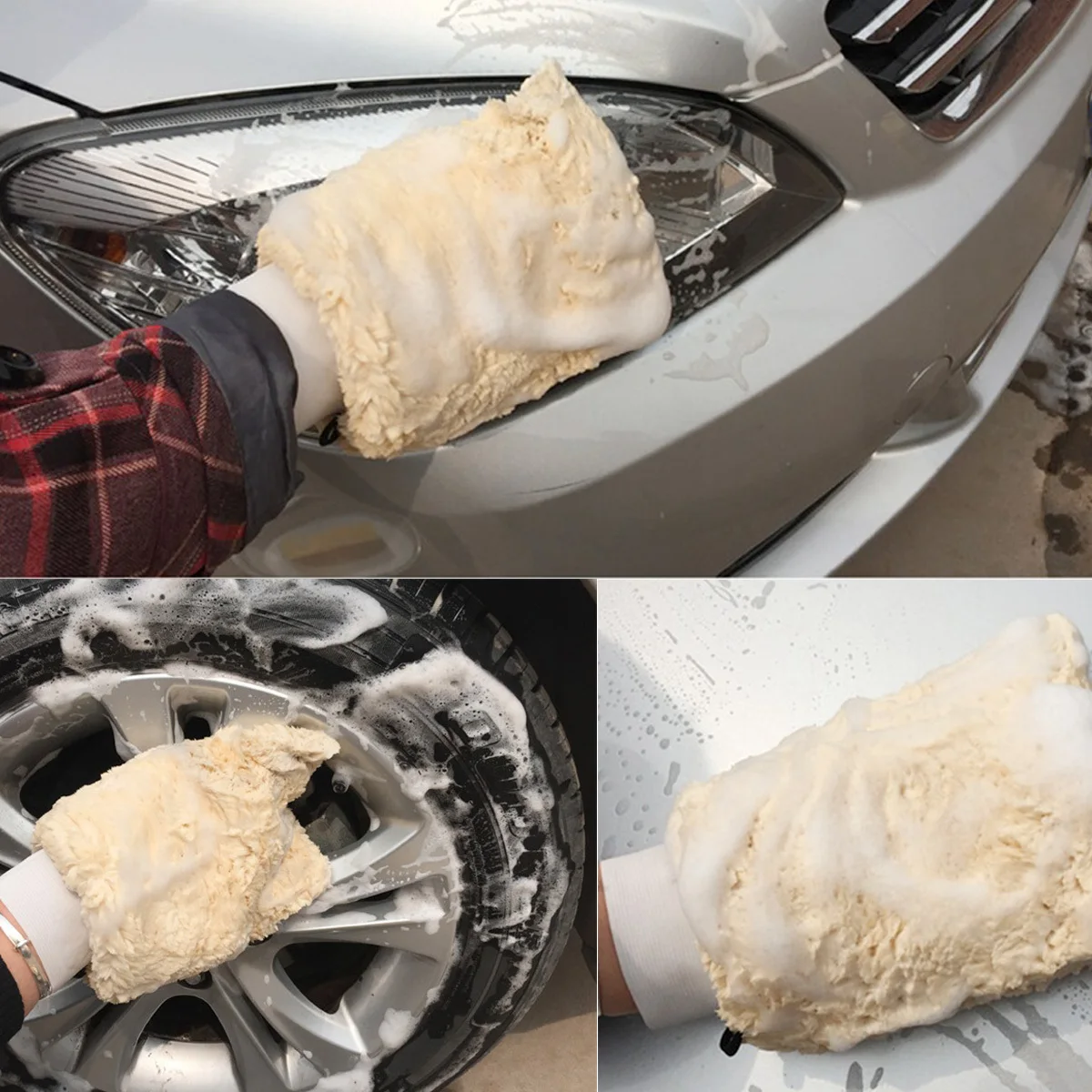 Double Sided Microfiber Car Wash Mitt Wool Glove Sponge For Car Motorcycle Boat Cleaning Waxing Polishing Durable Dust Absorbing
Double Sided Microfiber Car Wash Mitt Wool Glove Sponge For Car Motorcycle Boat Cleaning Waxing Polishing Durable Dust Absorbing