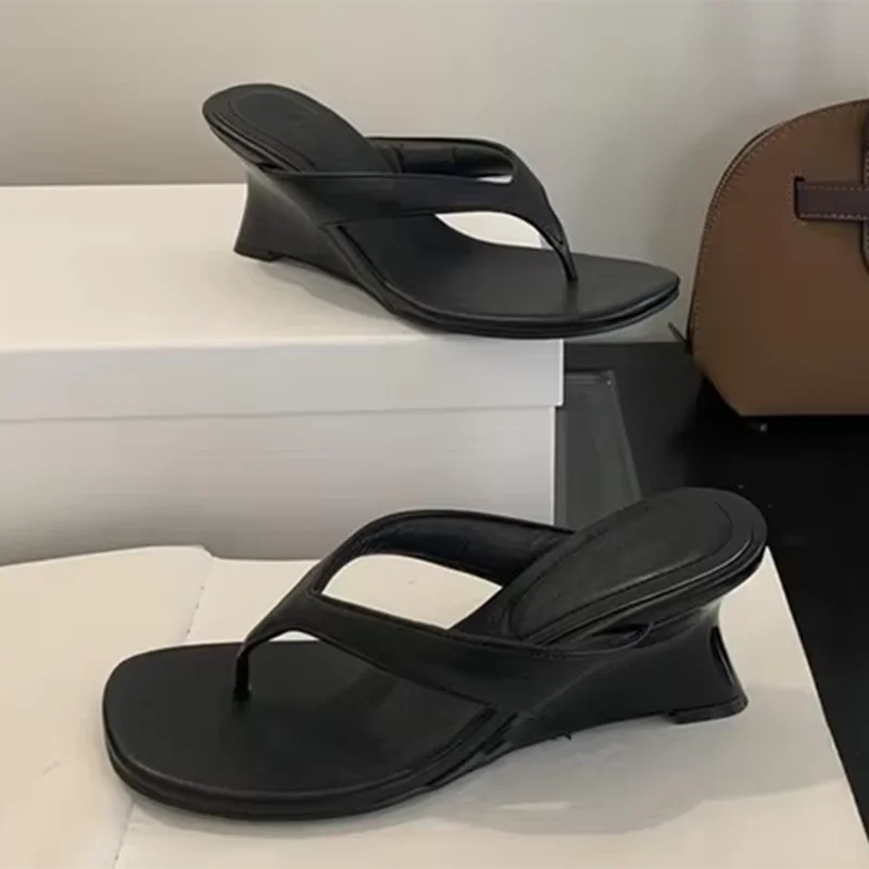 Aneikeh NEW Summer Fashion Wedges Heels Women Slippers Square Clip Toe Sandals Flip Flops Party Female Shoes Zapatos Mujer
Aneikeh NEW Summer Fashion Wedges Heels Women Slippers Square Clip Toe Sandals Flip Flops Party Female Shoes Zapatos Mujer