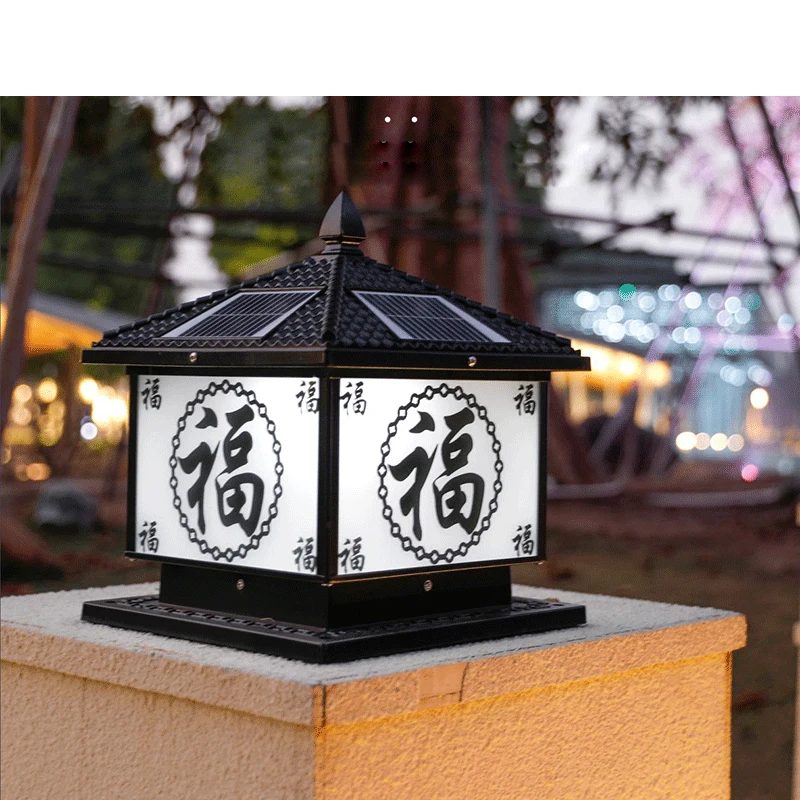 TEMAR Outdoor Solar Post Lamp LED Creative Chinese Pillar Lighting Waterproof IP65 for Home Villa Courtyard Porch
TEMAR Outdoor Solar Post Lamp LED Creative Chinese Pillar Lighting Waterproof IP65 for Home Villa Courtyard Porch