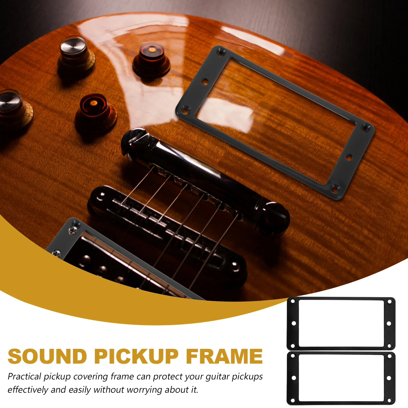 2 Pcs Pickup Frame Electric Guitar Covers Parts Plastic Mounting Ring Instrument Transmission
2 Pcs Pickup Frame Electric Guitar Covers Parts Plastic Mounting Ring Instrument Transmission