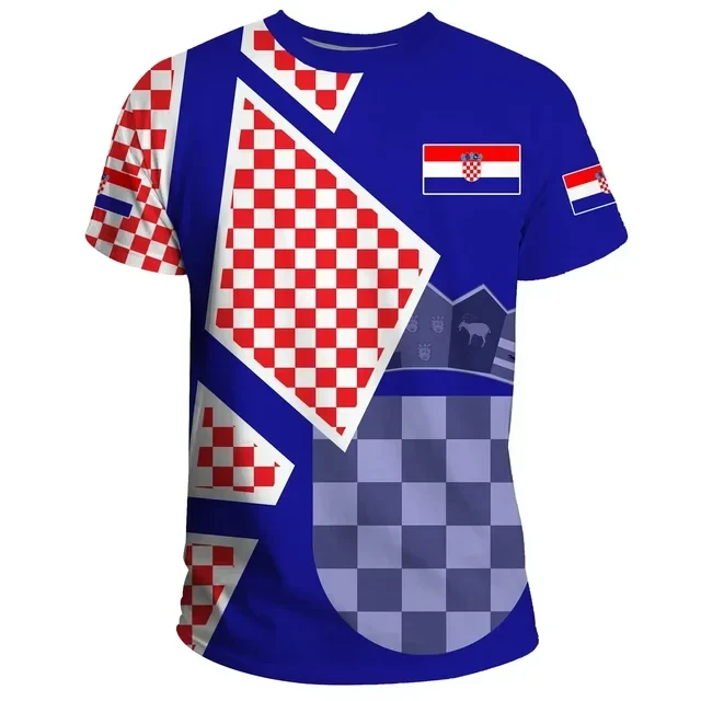 2024 3D Printing Croatian Flag Shirt for Men's Summer Croatian Emblem Printed Fashion Design Funny Football Jersey Men's T-shirt
2024 3D Printing Croatian Flag Shirt for Men's Summer Croatian Emblem Printed Fashion Design Funny Football Jersey Men's T-shirt