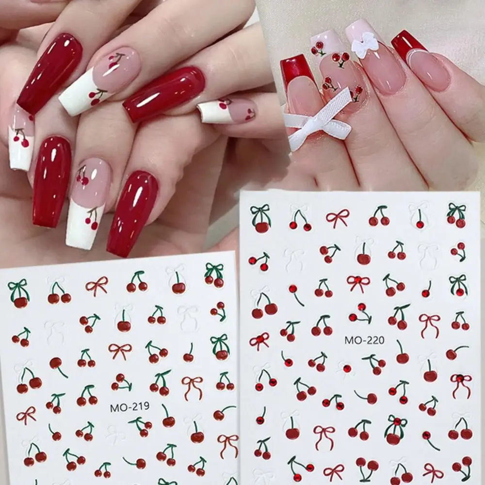 5D Embossed Nail Art Sticker Fashion Nail Decoration Cute Simple Red Cherry Manicure Decals
5D Embossed Nail Art Sticker Fashion Nail Decoration Cute Simple Red Cherry Manicure Decals
