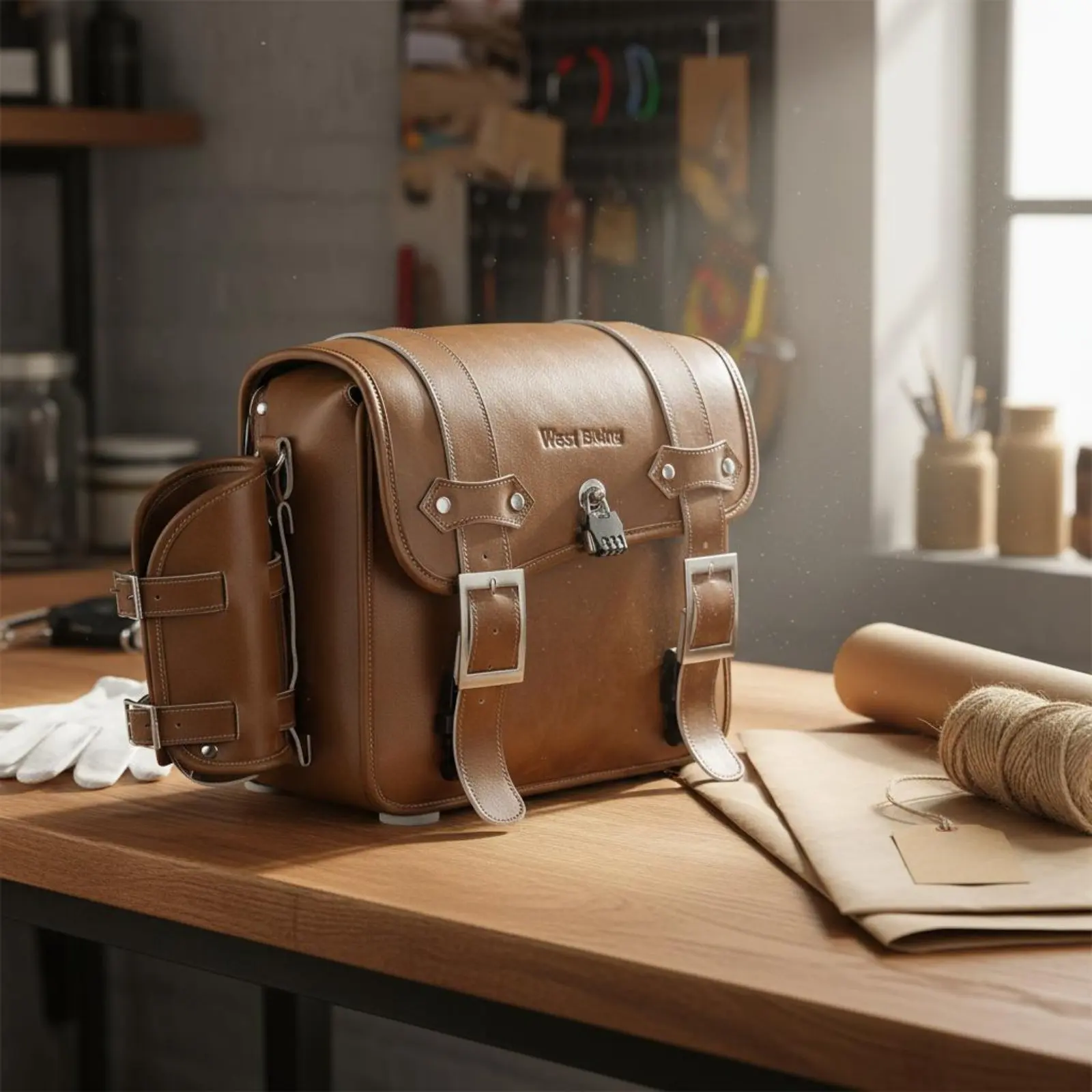 PU Leather Motorcycle Saddlebags Retro Design Double Motorcycle Side Bag Throw over Saddlebag Easy Install Secure Lock
PU Leather Motorcycle Saddlebags Retro Design Double Motorcycle Side Bag Throw over Saddlebag Easy Install Secure Lock