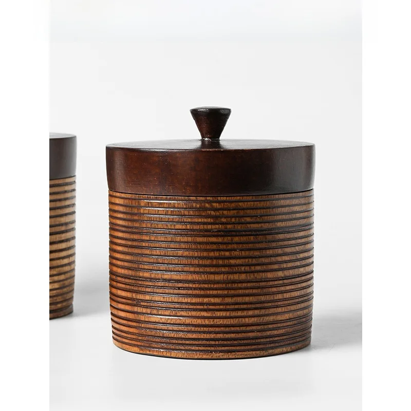Handmade Rustic Wooden Storage Jar Creative Vintage Home Decor Candy Nuts Storage Tea Canister for Kitchen And Living Room
Handmade Rustic Wooden Storage Jar Creative Vintage Home Decor Candy Nuts Storage Tea Canister for Kitchen And Living Room