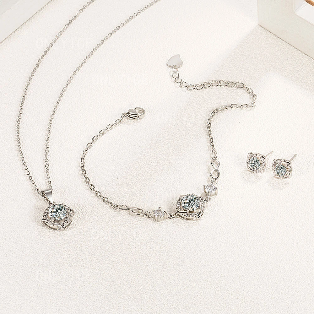 925 Sterling Silver White/Blue Zircon Windmi Chain Pendant Necklace For Men and Women Fashion Jewelry Classic Engagement Wedding
925 Sterling Silver White/Blue Zircon Windmi Chain Pendant Necklace For Men and Women Fashion Jewelry Classic Engagement Wedding