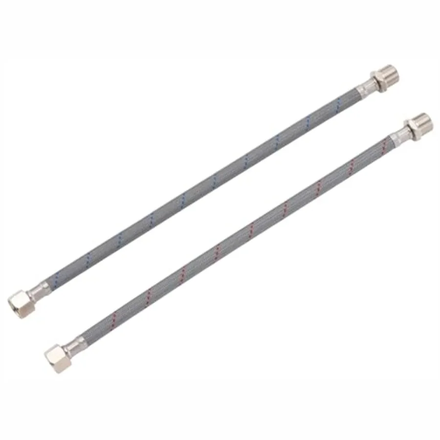 Faucet Supply Hose Connector, 11.8" Length x 9/16 Female x 9/16 Male Faucet Extension Hose, Nylon Braided Supply Line, 2-Pack,
Faucet Supply Hose Connector, 11.8" Length x 9/16 Female x 9/16 Male Faucet Extension Hose, Nylon Braided Supply Line, 2-Pack,