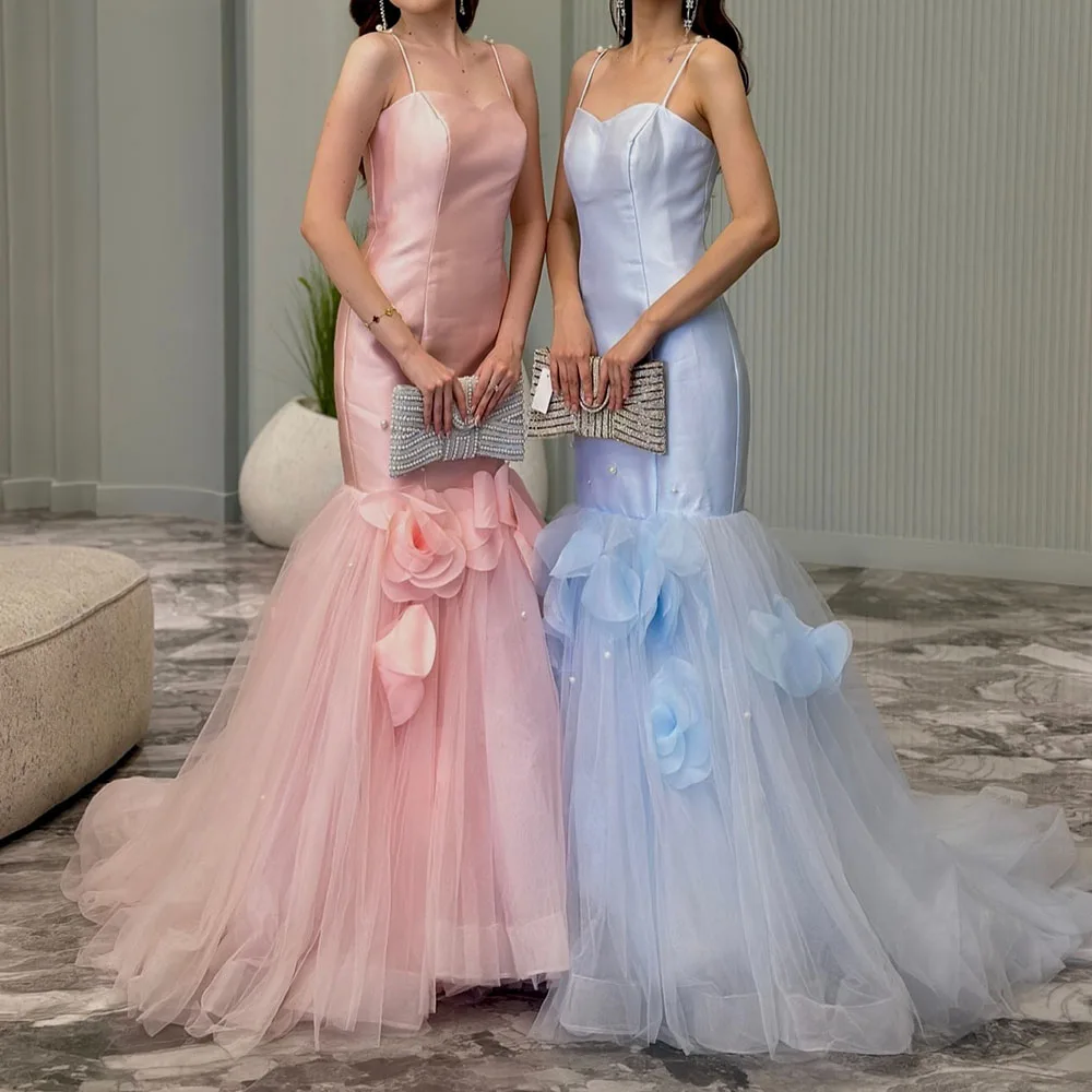 Customized Mermaid Prom Dresses Floor-Length Spaghetti Strap Sleeveless Evening Gown Fashion Flowers Beading Backless Party Gown
Customized Mermaid Prom Dresses Floor-Length Spaghetti Strap Sleeveless Evening Gown Fashion Flowers Beading Backless Party Gown