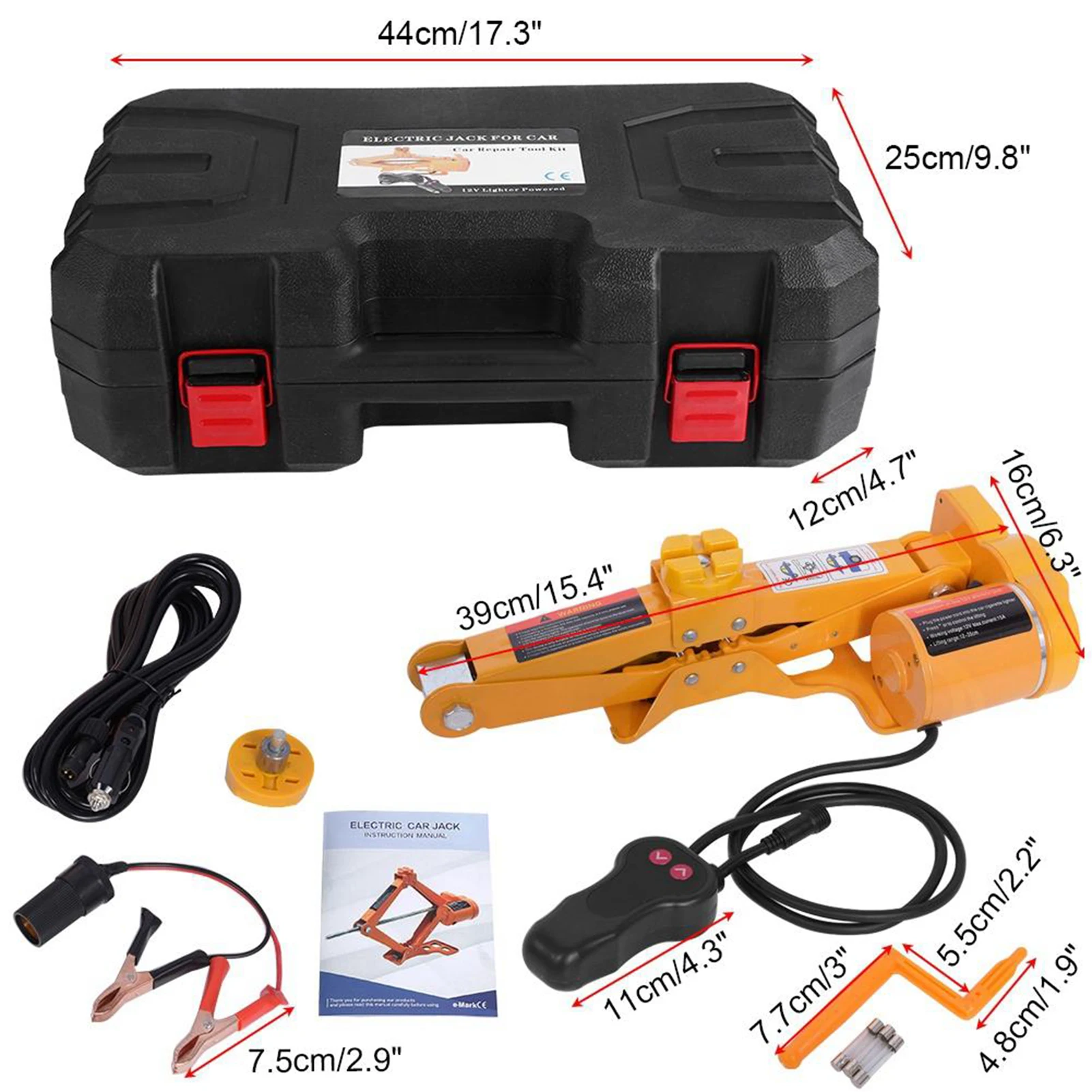 2 Ton 12V Car Electric Lifting Jack Portable Save-Labour Floor Jacks for Fast Changing Tires Maximum overhead protection device
2 Ton 12V Car Electric Lifting Jack Portable Save-Labour Floor Jacks for Fast Changing Tires Maximum overhead protection device