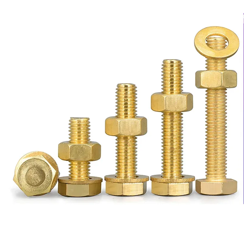 Brass Hex Screw Nut Washer Combination Corrosion Resistant Set for Multiple Applications and Easy Installation M4 to M16 Size
Brass Hex Screw Nut Washer Combination Corrosion Resistant Set for Multiple Applications and Easy Installation M4 to M16 Size