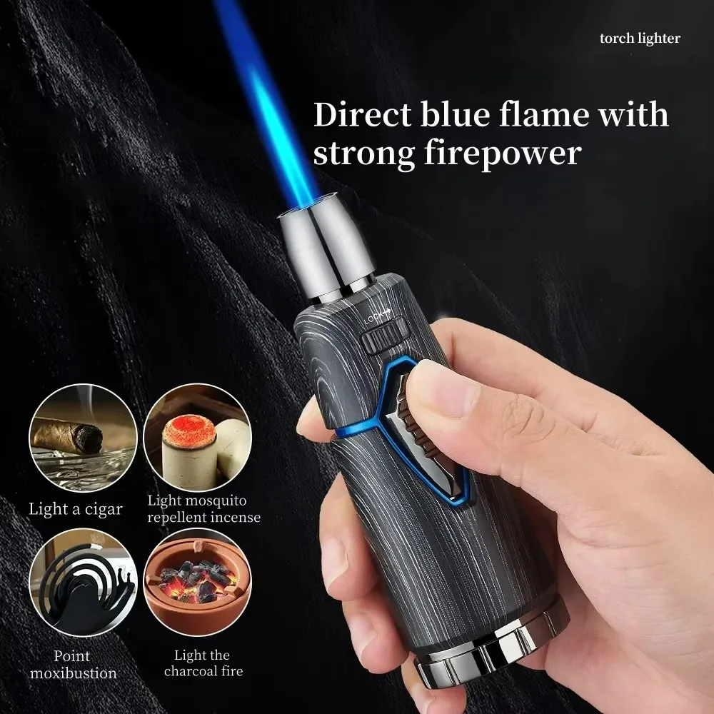 JOBON New Metal Butane Gas Lighter Windproof Blue Flame Turbo Spray Gun Moxibustion Cigar Igniter light Light Luxury Men's Gift
JOBON New Metal Butane Gas Lighter Windproof Blue Flame Turbo Spray Gun Moxibustion Cigar Igniter light Light Luxury Men's Gift