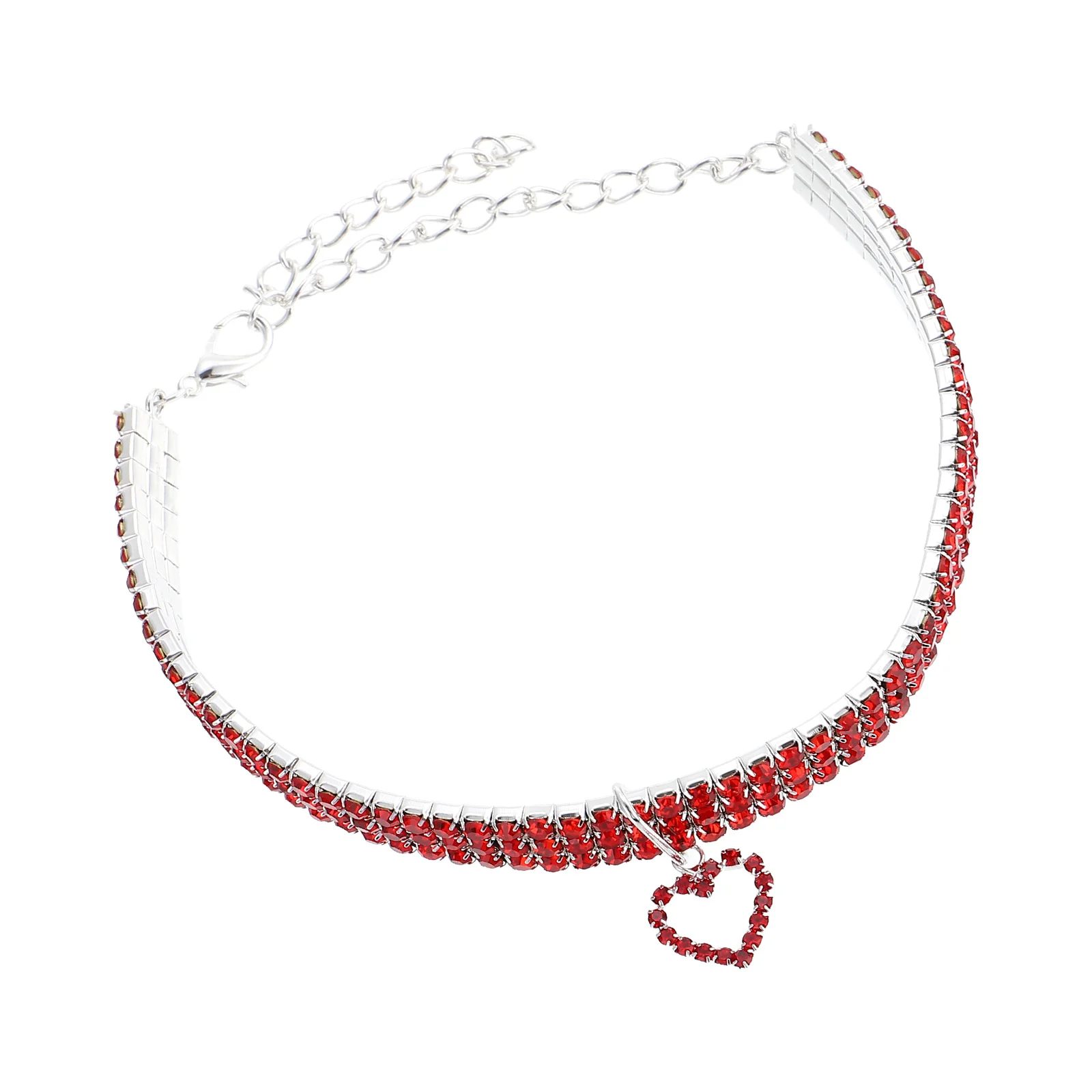 Heart Pendant Rhinestone Neckwear Collars Chain Dog Pet Love Necklaces Comfortable Durable Dog Pet Collar Necklaces
Heart Pendant Rhinestone Neckwear Collars Chain Dog Pet Love Necklaces Comfortable Durable Dog Pet Collar Necklaces