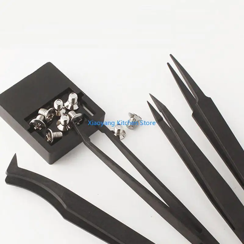 69HC 6/8 Pcs Plastic Anti-static Tweezers for Semiconductor/Computer/Beauty Industry
69HC 6/8 Pcs Plastic Anti-static Tweezers for Semiconductor/Computer/Beauty Industry