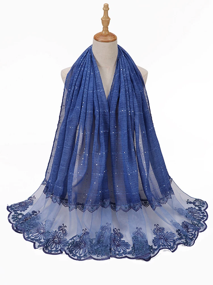 Chiffon Hijab Femme Women Sequin Glitter Lace Embroidery Floral Beach Wrap Silk Scarf Shawl Bandana Muffler Scarve Bufanda Mujer
Chiffon Hijab Femme Women Sequin Glitter Lace Embroidery Floral Beach Wrap Silk Scarf Shawl Bandana Muffler Scarve Bufanda Mujer