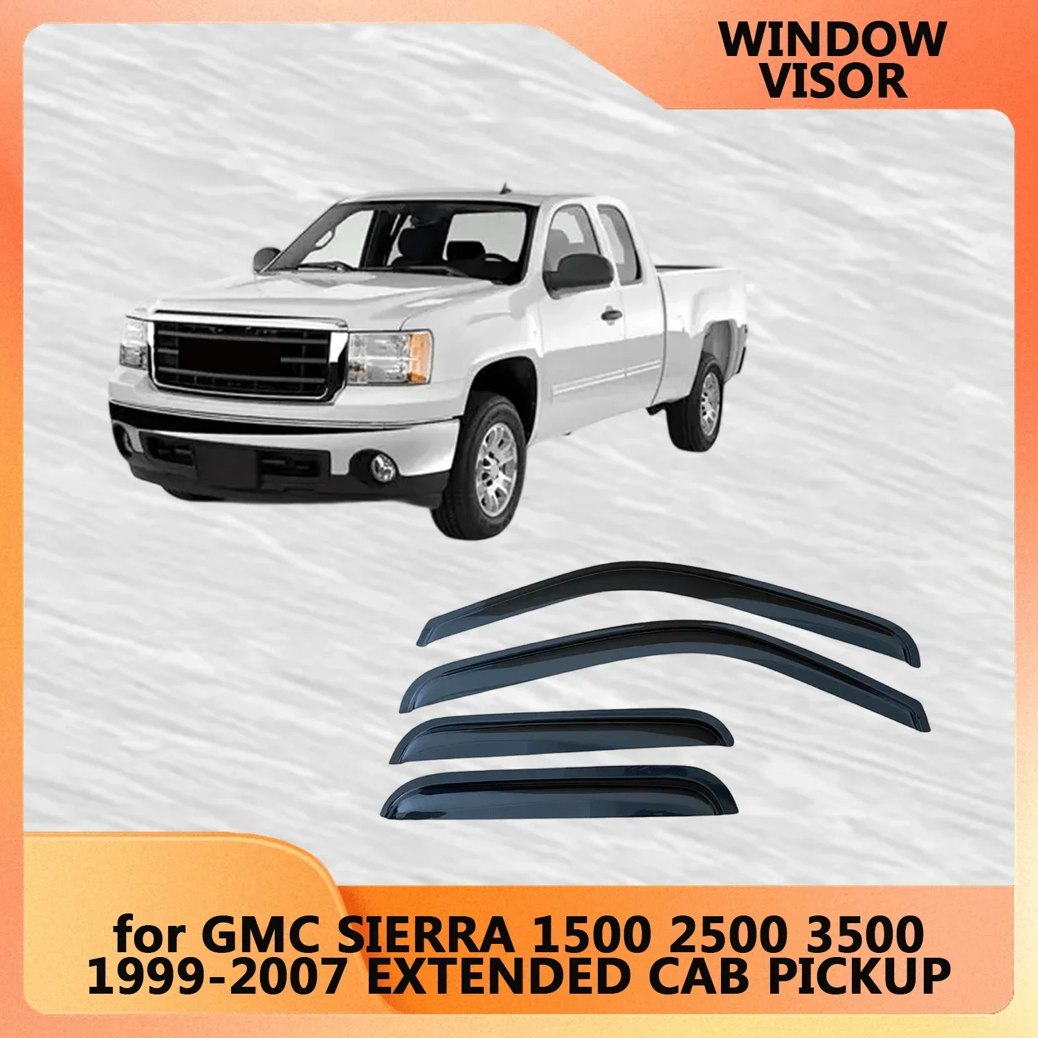 Оконный козырек для GMC SIERRA 1500 2500 3500 1999 2000 2001 2002 2003 2004 2005 2006 2007 EXTENDED CAB PICKUP Ветровые дефлекторы дождя
Оконный козырек для GMC SIERRA 1500 2500 3500 1999 2000 2001 2002 2003 2004 2005 2006 2007 EXTENDED CAB PICKUP Ветровые дефлекторы дождя