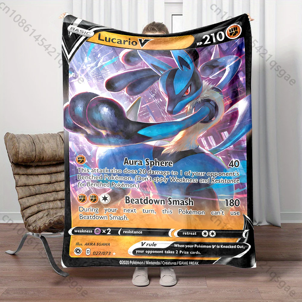 1PC Pokémon Lucario Card Pattern Blanket Warm Soft Fluffy Kids Adult Sofa Bed Throw Blanket Suitable Travel Camping for Gifts
1PC Pokémon Lucario Card Pattern Blanket Warm Soft Fluffy Kids Adult Sofa Bed Throw Blanket Suitable Travel Camping for Gifts