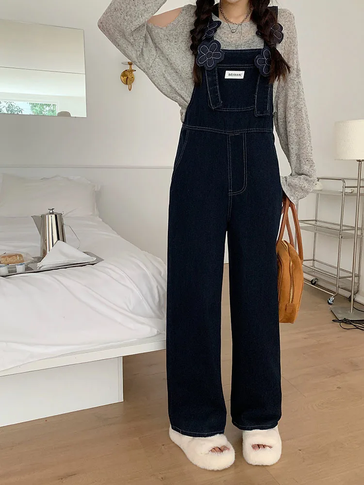 Jumpsuits Women College Street Wear New Arrival Popular Fashion Korean Style Ins Spring All-match Pocket Denim Solid Hot Sale
Jumpsuits Women College Street Wear New Arrival Popular Fashion Korean Style Ins Spring All-match Pocket Denim Solid Hot Sale