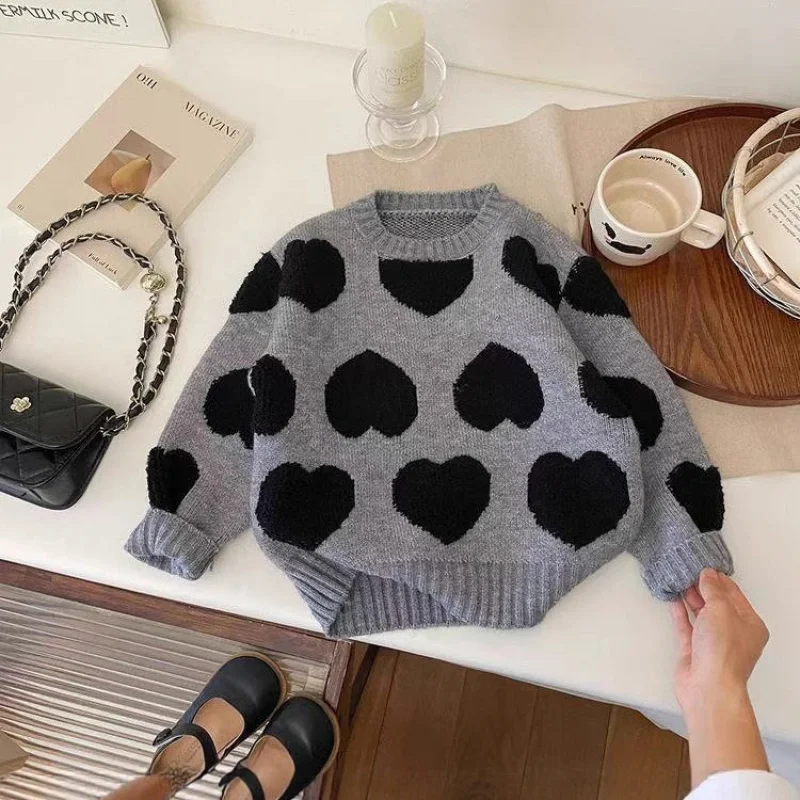 Korean Girls Sweater2025New Autumn and Winter Thickened Boys and Girls Knitted Sweater Stylish Warm Children's Autumn and Winter
Korean Girls Sweater2025New Autumn and Winter Thickened Boys and Girls Knitted Sweater Stylish Warm Children's Autumn and Winter