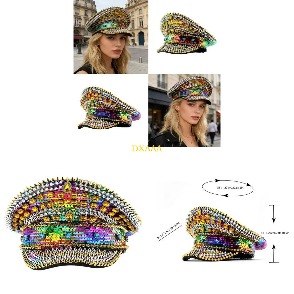 DXAA Glitters Adjustable Headwear With Colorful Studs Perfect For Costume Parties
DXAA Glitters Adjustable Headwear With Colorful Studs Perfect For Costume Parties
