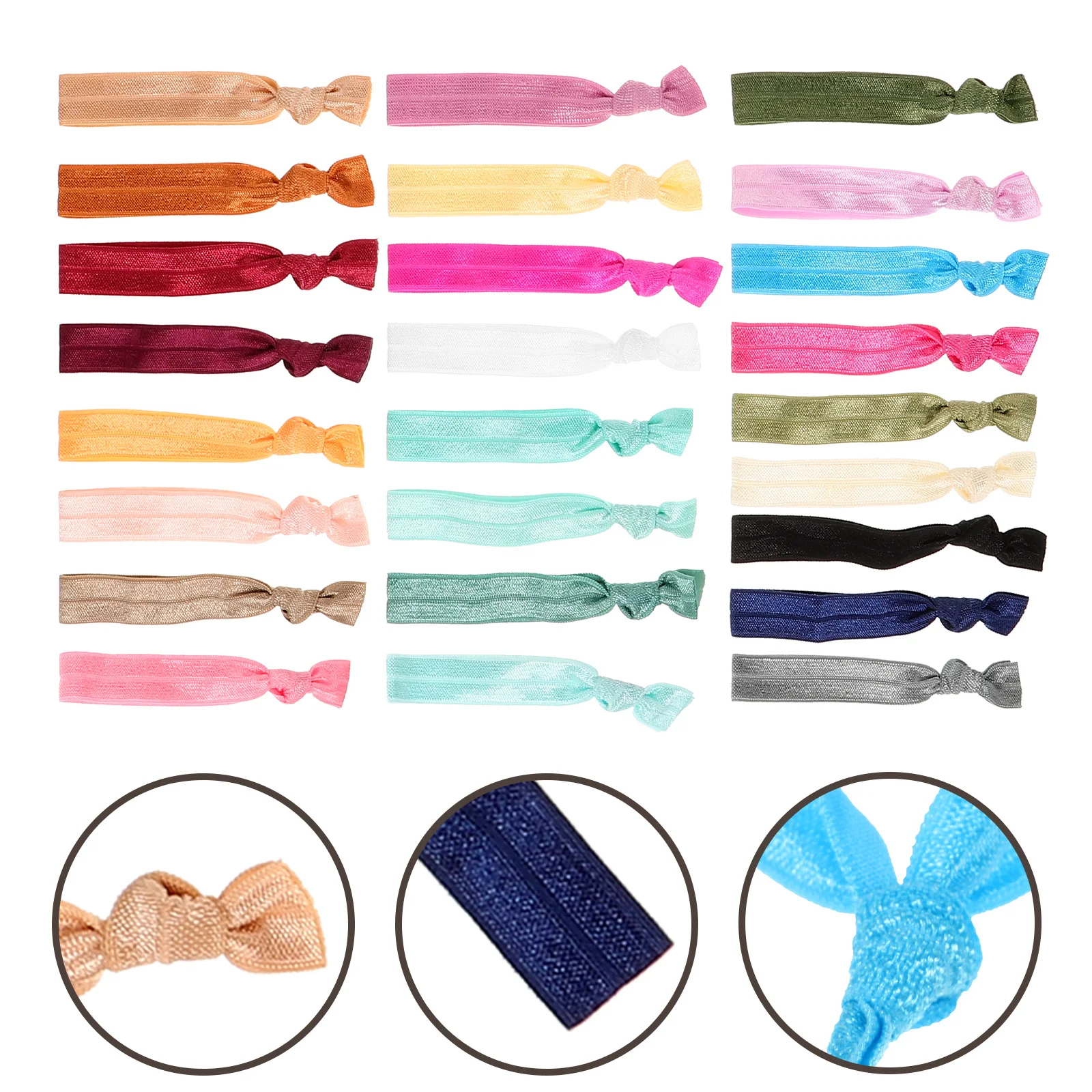 50pcs Fabric Ties For Women Elastic Knotted Bands Colorful Soft No Pull Scrunchies Gentle Holders For Thick Thin Hair Yoga
50pcs Fabric Ties For Women Elastic Knotted Bands Colorful Soft No Pull Scrunchies Gentle Holders For Thick Thin Hair Yoga