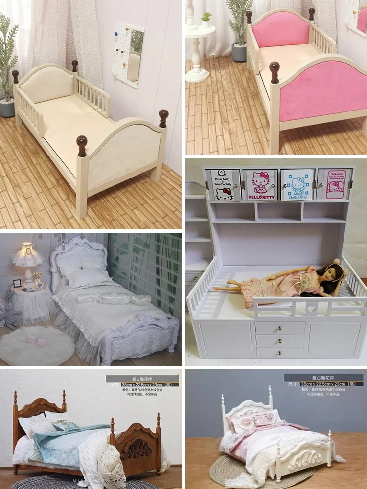 Miniature Dollhouse Furniture BJD Blythe Mini Bed OB24 Doll Soft Bag Wooden Bed New Diy Miniature Dollhouse Accessories
Miniature Dollhouse Furniture BJD Blythe Mini Bed OB24 Doll Soft Bag Wooden Bed New Diy Miniature Dollhouse Accessories